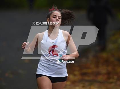 Thumbnail 3 in NSCHSAA Girls Cross Country Championship Nov 1, 2020 (Our Lady of Mercy Academy) photogallery.