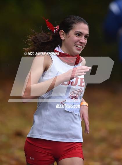 Thumbnail 1 in NSCHSAA Girls Cross Country Championship Nov 1, 2020 (Our Lady of Mercy Academy) photogallery.