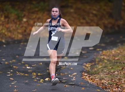 Thumbnail 3 in NSCHSAA Girls Cross Country Championship Nov 1, 2020 (Our Lady of Mercy Academy) photogallery.