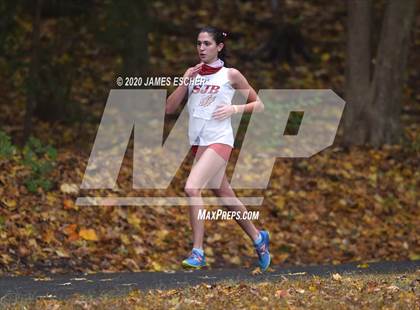 Thumbnail 2 in NSCHSAA Girls Cross Country Championship Nov 1, 2020 (Our Lady of Mercy Academy) photogallery.