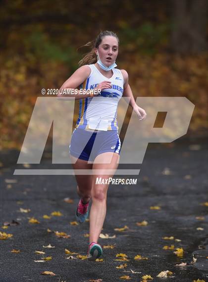 Thumbnail 2 in NSCHSAA Girls Cross Country Championship Nov 1, 2020 (Our Lady of Mercy Academy) photogallery.