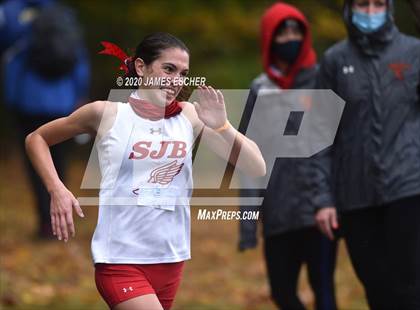 Thumbnail 2 in NSCHSAA Girls Cross Country Championship Nov 1, 2020 (Our Lady of Mercy Academy) photogallery.