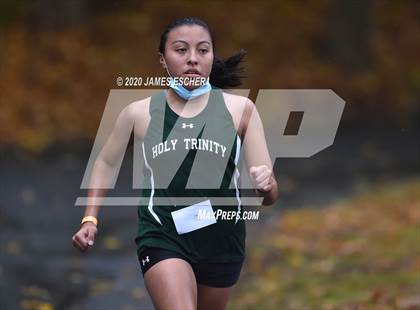 Thumbnail 1 in NSCHSAA Girls Cross Country Championship Nov 1, 2020 (Our Lady of Mercy Academy) photogallery.