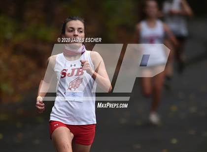 Thumbnail 2 in NSCHSAA Girls Cross Country Championship Nov 1, 2020 (Our Lady of Mercy Academy) photogallery.