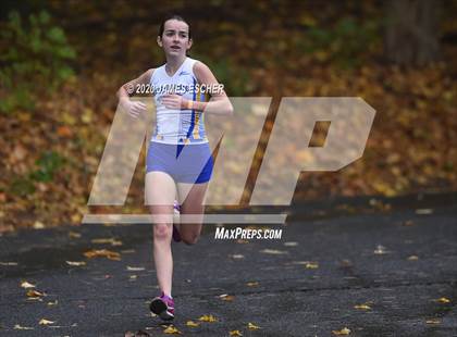 Thumbnail 2 in NSCHSAA Girls Cross Country Championship Nov 1, 2020 (Our Lady of Mercy Academy) photogallery.