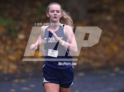 Thumbnail 2 in NSCHSAA Girls Cross Country Championship Nov 1, 2020 (Our Lady of Mercy Academy) photogallery.