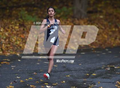 Thumbnail 3 in NSCHSAA Girls Cross Country Championship Nov 1, 2020 (Our Lady of Mercy Academy) photogallery.