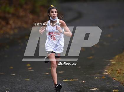 Thumbnail 3 in NSCHSAA Girls Cross Country Championship Nov 1, 2020 (Our Lady of Mercy Academy) photogallery.