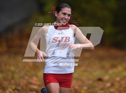 Thumbnail 2 in NSCHSAA Girls Cross Country Championship Nov 1, 2020 (Our Lady of Mercy Academy) photogallery.