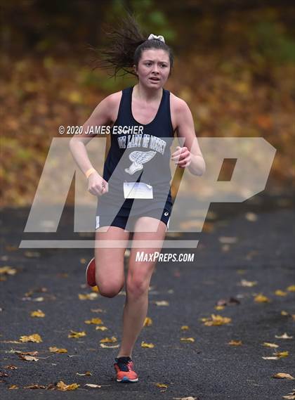 Thumbnail 1 in NSCHSAA Girls Cross Country Championship Nov 1, 2020 (Our Lady of Mercy Academy) photogallery.