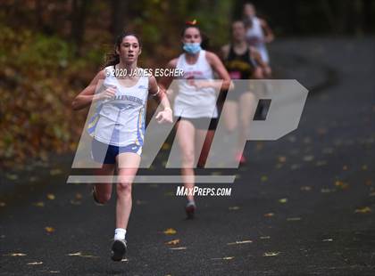 Thumbnail 3 in NSCHSAA Girls Cross Country Championship Nov 1, 2020 (Our Lady of Mercy Academy) photogallery.
