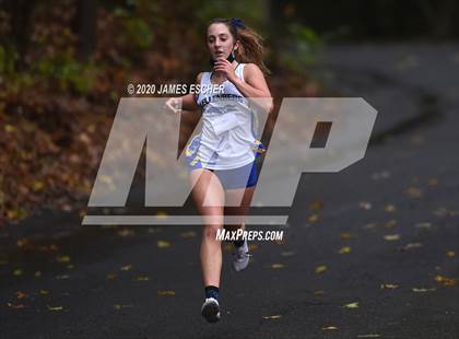 Thumbnail 3 in NSCHSAA Girls Cross Country Championship Nov 1, 2020 (Our Lady of Mercy Academy) photogallery.