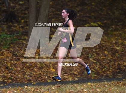 Thumbnail 3 in NSCHSAA Girls Cross Country Championship Nov 1, 2020 (Our Lady of Mercy Academy) photogallery.
