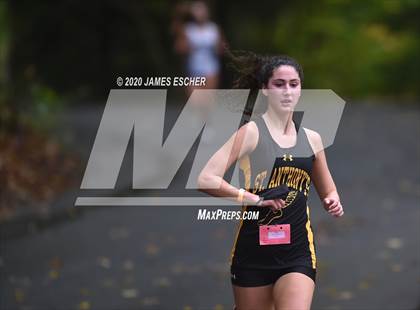 Thumbnail 2 in NSCHSAA Girls Cross Country Championship Nov 1, 2020 (Our Lady of Mercy Academy) photogallery.