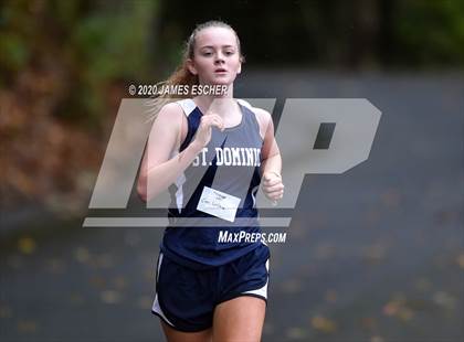 Thumbnail 3 in NSCHSAA Girls Cross Country Championship Nov 1, 2020 (Our Lady of Mercy Academy) photogallery.