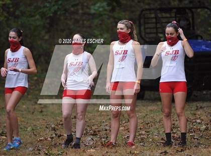 Thumbnail 1 in NSCHSAA Girls Cross Country Championship Nov 1, 2020 (Our Lady of Mercy Academy) photogallery.