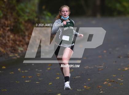 Thumbnail 1 in NSCHSAA Girls Cross Country Championship Nov 1, 2020 (Our Lady of Mercy Academy) photogallery.