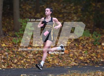 Thumbnail 1 in NSCHSAA Girls Cross Country Championship Nov 1, 2020 (Our Lady of Mercy Academy) photogallery.