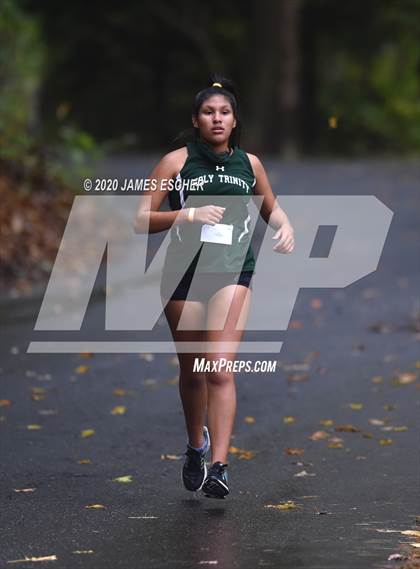 Thumbnail 2 in NSCHSAA Girls Cross Country Championship Nov 1, 2020 (Our Lady of Mercy Academy) photogallery.