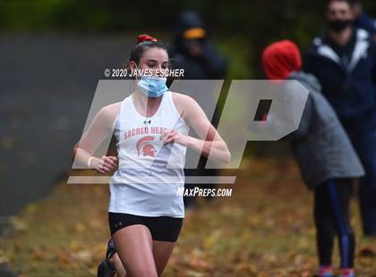 Thumbnail 1 in NSCHSAA Girls Cross Country Championship Nov 1, 2020 (Our Lady of Mercy Academy) photogallery.