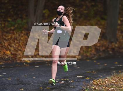 Thumbnail 3 in NSCHSAA Girls Cross Country Championship Nov 1, 2020 (Our Lady of Mercy Academy) photogallery.