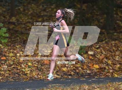 Thumbnail 2 in NSCHSAA Girls Cross Country Championship Nov 1, 2020 (Our Lady of Mercy Academy) photogallery.
