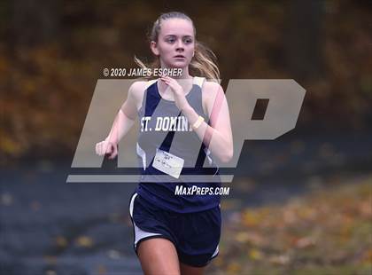 Thumbnail 3 in NSCHSAA Girls Cross Country Championship Nov 1, 2020 (Our Lady of Mercy Academy) photogallery.