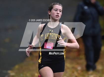 Thumbnail 2 in NSCHSAA Girls Cross Country Championship Nov 1, 2020 (Our Lady of Mercy Academy) photogallery.