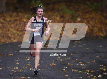 Thumbnail 3 in NSCHSAA Girls Cross Country Championship Nov 1, 2020 (Our Lady of Mercy Academy) photogallery.