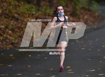 Thumbnail 1 in NSCHSAA Girls Cross Country Championship Nov 1, 2020 (Our Lady of Mercy Academy) photogallery.