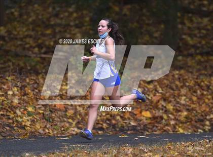 Thumbnail 3 in NSCHSAA Girls Cross Country Championship Nov 1, 2020 (Our Lady of Mercy Academy) photogallery.