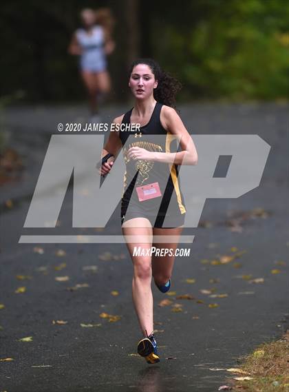Thumbnail 1 in NSCHSAA Girls Cross Country Championship Nov 1, 2020 (Our Lady of Mercy Academy) photogallery.