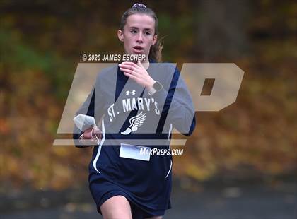 Thumbnail 2 in NSCHSAA Girls Cross Country Championship Nov 1, 2020 (Our Lady of Mercy Academy) photogallery.