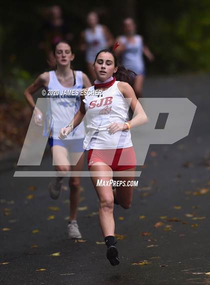 Thumbnail 3 in NSCHSAA Girls Cross Country Championship Nov 1, 2020 (Our Lady of Mercy Academy) photogallery.