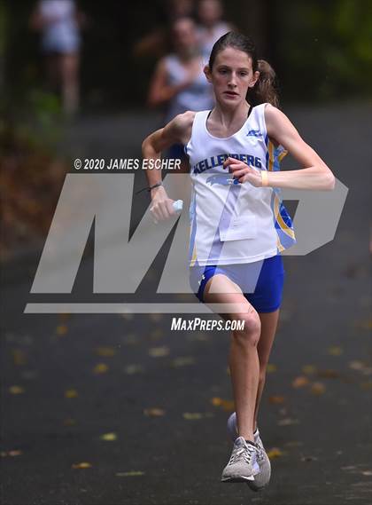 Thumbnail 1 in NSCHSAA Girls Cross Country Championship Nov 1, 2020 (Our Lady of Mercy Academy) photogallery.