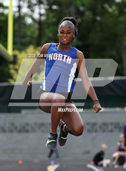 Thumbnail 3 in NCHSAA 4A West Regional (Long Jump) photogallery.
