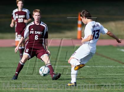 Thumbnail 2 in DeSmet Jesuit vs Belleville West (Gateway City Soccer Classic) photogallery.