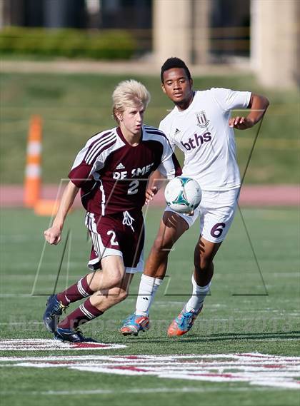 Thumbnail 1 in DeSmet Jesuit vs Belleville West (Gateway City Soccer Classic) photogallery.