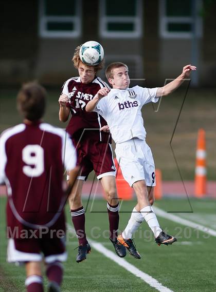 Thumbnail 1 in DeSmet Jesuit vs Belleville West (Gateway City Soccer Classic) photogallery.