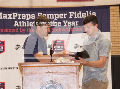Thumbnail 1 in Marines H.S. Male Athlete of the Year -  Brett Yackey photogallery.