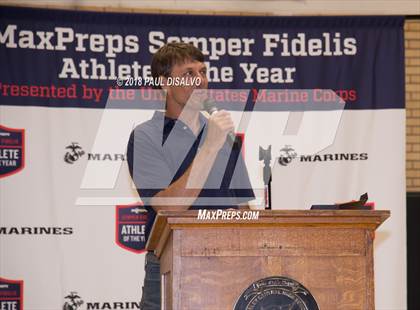 Thumbnail 1 in Marines H.S. Male Athlete of the Year -  Brett Yackey photogallery.