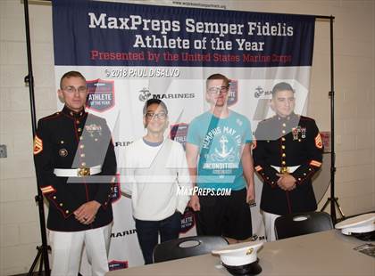 Thumbnail 1 in Marines H.S. Male Athlete of the Year -  Brett Yackey photogallery.