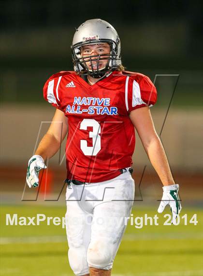 Thumbnail 3 in Native All-Star Football Classic (Red Hawks vs. Blue Eagles) photogallery.