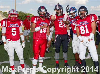 Thumbnail 2 in Native All-Star Football Classic (Red Hawks vs. Blue Eagles) photogallery.