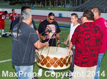 Thumbnail 3 in Native All-Star Football Classic (Red Hawks vs. Blue Eagles) photogallery.