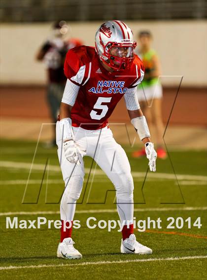 Thumbnail 1 in Native All-Star Football Classic (Red Hawks vs. Blue Eagles) photogallery.