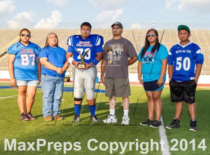 Thumbnail 2 in Native All-Star Football Classic (Red Hawks vs. Blue Eagles) photogallery.