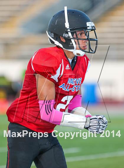 Thumbnail 2 in Native All-Star Football Classic (Red Hawks vs. Blue Eagles) photogallery.