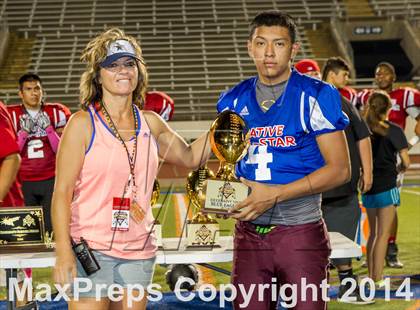 Thumbnail 3 in Native All-Star Football Classic (Red Hawks vs. Blue Eagles) photogallery.