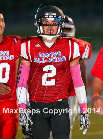 Thumbnail 3 in Native All-Star Football Classic (Red Hawks vs. Blue Eagles) photogallery.